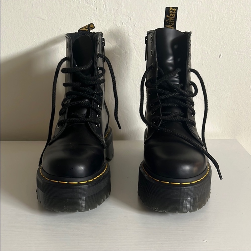 Dr. Martens Black Platform Combat Boots - Picture 4 of 4